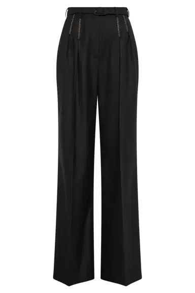 Gabriela Hearst Vargas Wide-leg Pant in Black & Camel Cashmere | Thumbnail 1 Gabriela Hearst Vargas Wide-leg Pant in Black & Camel Cashmere | Thumbnail 1