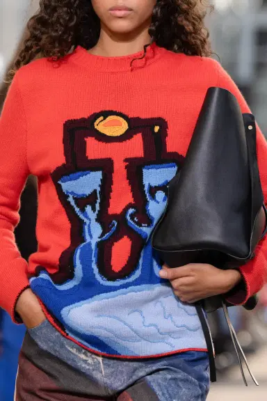 Gabriela Hearst Avichai Knit Sweater in Air Multi Cashmere | Thumbnail 3