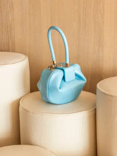 Gabriela Hearst Demi Bag in Pale Blue Snakeskin | Thumbnail 5 Gabriela Hearst Demi Bag in Pale Blue Snakeskin | Thumbnail 5