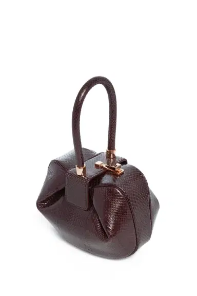 Gabriela Hearst Nina Bag in Bordeaux Snakeskin | Thumbnail 3