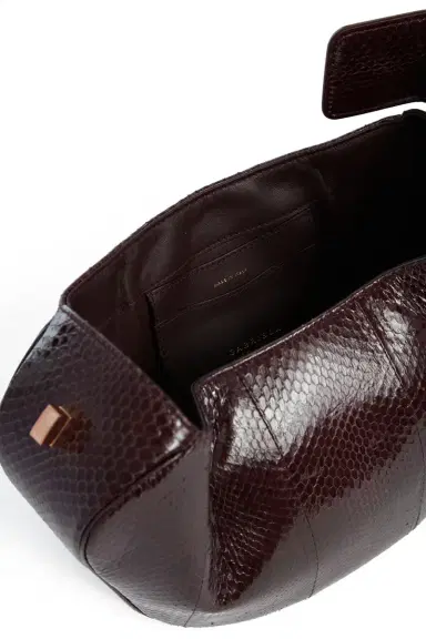 Gabriela Hearst Nina Bag in Bordeaux Snakeskin | Thumbnail 4