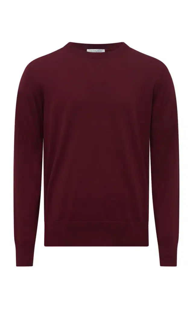 Gabriela Hearst Palco Knit Sweater in Bordeaux Merino Wool