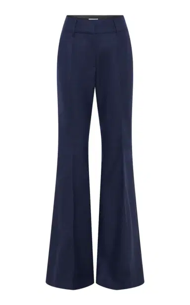 Gabriela Hearst Rhein Flare Pant in Navy Wool Cashmere Flannel | Thumbnail 1