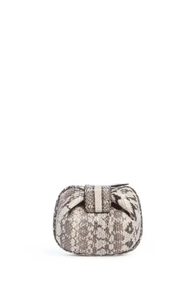 Gabriela Hearst Soft Demi Clutch in Black & White Snakeskin | Thumbnail 2