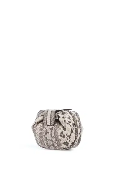 Gabriela Hearst Soft Demi Clutch in Black & White Snakeskin | Thumbnail 1