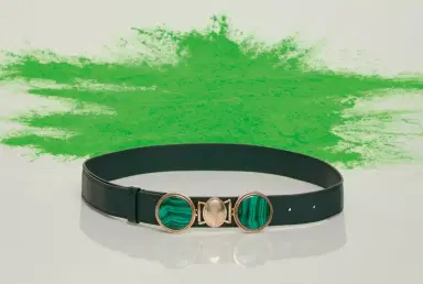 Gabriela Hearst Grange Stone Belt in Bottle Green Leather | Thumbnail 4 Gabriela Hearst Grange Stone Belt in Bottle Green Leather | Thumbnail 4