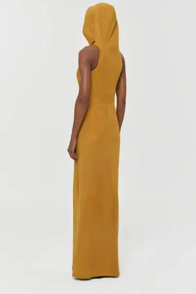 Gabriela Hearst Kallen Hoodie Maxi Dress In Cashew Suede | Thumbnail 6 Gabriela Hearst Kallen Hoodie Maxi Dress In Cashew Suede | Thumbnail 6