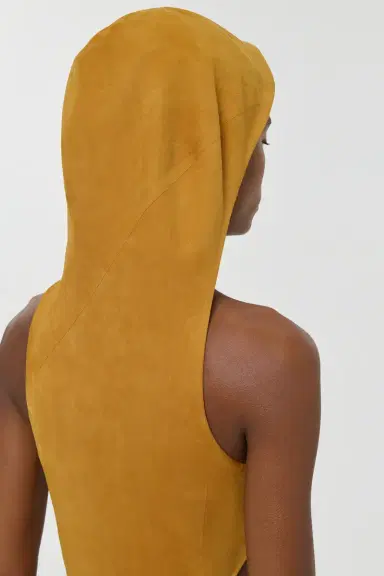 Gabriela Hearst Kallen Hoodie Maxi Dress In Cashew Suede | Thumbnail 9 Gabriela Hearst Kallen Hoodie Maxi Dress In Cashew Suede | Thumbnail 9