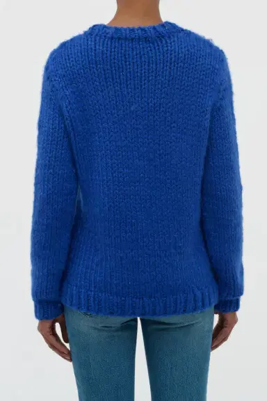 Gabriela Hearst Poros Knit Sweater in Cobalt Cashmere | Thumbnail 4 Gabriela Hearst Poros Knit Sweater in Cobalt Cashmere | Thumbnail 4