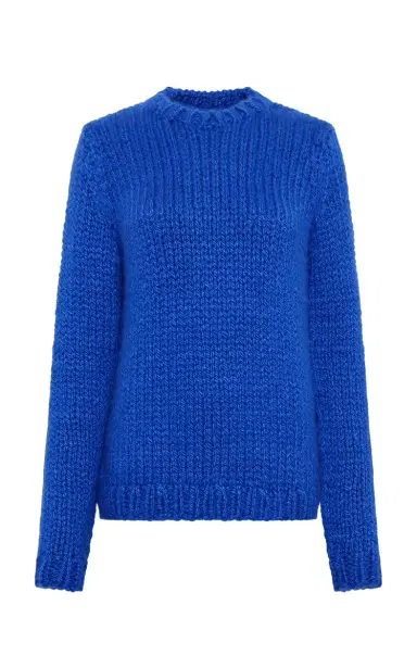 Gabriela Hearst Poros Knit Sweater in Cobalt Cashmere | Thumbnail 1 Gabriela Hearst Poros Knit Sweater in Cobalt Cashmere | Thumbnail 1