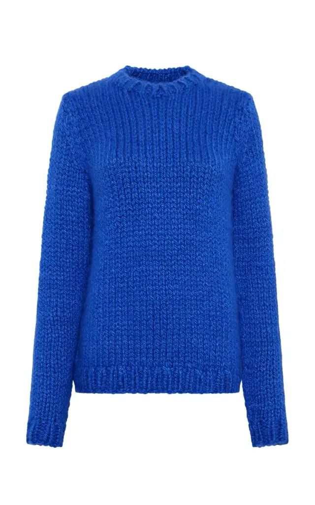 Gabriela Hearst Poros Knit Sweater in Cobalt Cashmere