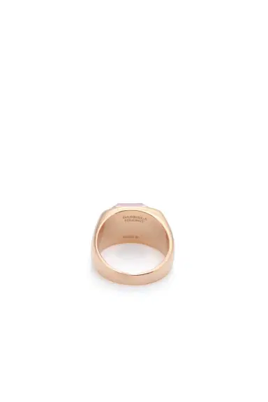 Gabriela Hearst Large Ring in 18K Rose Gold & Rose Quartz Stone | Thumbnail 3