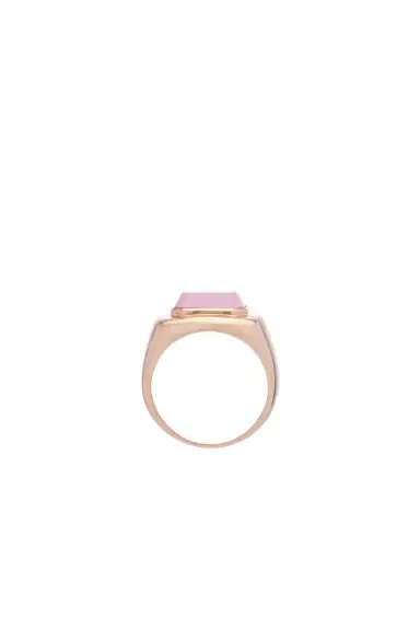 Gabriela Hearst Large Ring in 18K Rose Gold & Rose Quartz Stone | Thumbnail 4