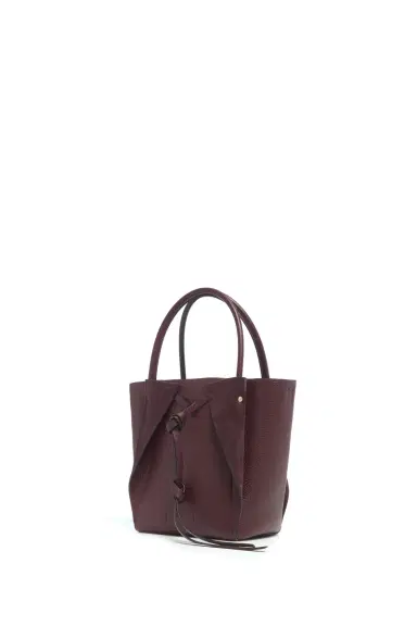 Gabriela Hearst Small Marija Tote Bag in Bordeaux Textured Leather | Thumbnail 3 Gabriela Hearst Small Marija Tote Bag in Bordeaux Textured Leather | Thumbnail 3