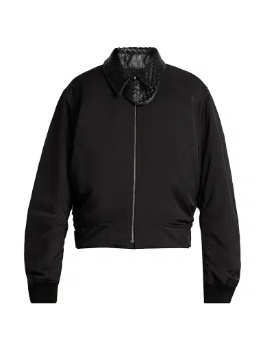 Bottega Veneta Men's Nylon-Cotton Twill Jacket | Thumbnail 1 Bottega Veneta Men's Nylon-Cotton Twill Jacket | Thumbnail 1