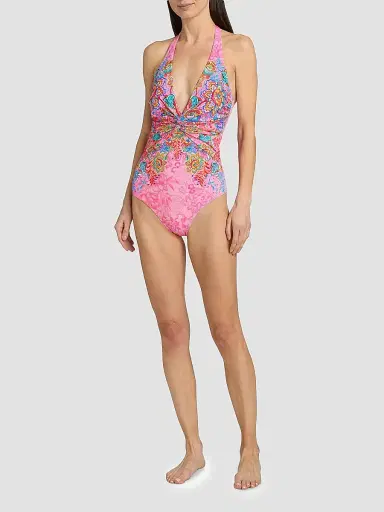 Johnny Was Women's Roisin Twisted Floral One-Piece Swimsuit - Roisin | Thumbnail 2
