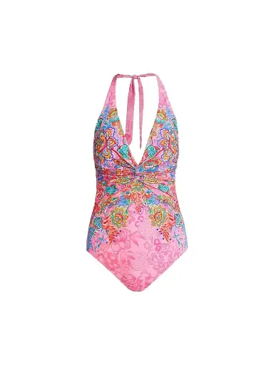 Johnny Was Women's Roisin Twisted Floral One-Piece Swimsuit - Roisin | Thumbnail 1