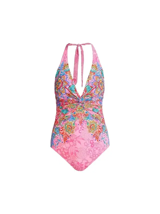Johnny Was Women's Roisin Twisted Floral One-Piece Swimsuit - Roisin