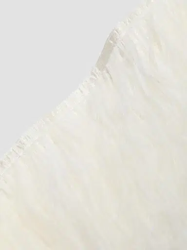 Bronx and Banco Women's Madeline Feather-Trim Halterneck Gown - White | Thumbnail 7
