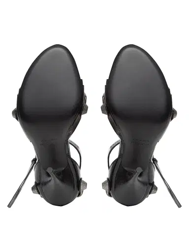 Balenciaga Women's Cagole 110mm Sandals - Black | Thumbnail 6