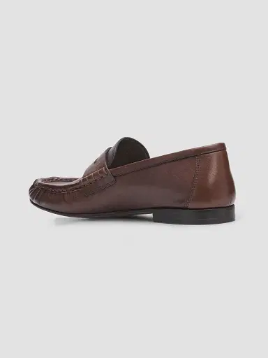 Brunello Cucinelli Women's Monili Leather Penny Loafers | Thumbnail 4 Brunello Cucinelli Women's Monili Leather Penny Loafers | Thumbnail 4