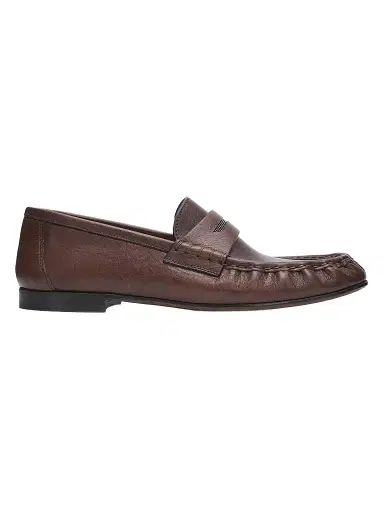 Brunello Cucinelli Women's Monili Leather Penny Loafers | Thumbnail 1 Brunello Cucinelli Women's Monili Leather Penny Loafers | Thumbnail 1
