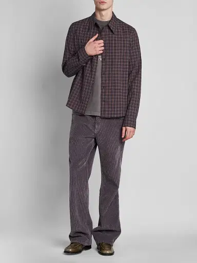 Marni Men's Cotton Corduroy Straight-Leg Pants - Deep Purple - Size 38 | Thumbnail 2 Marni Men's Cotton Corduroy Straight-Leg Pants - Deep Purple - Size 38 | Thumbnail 2