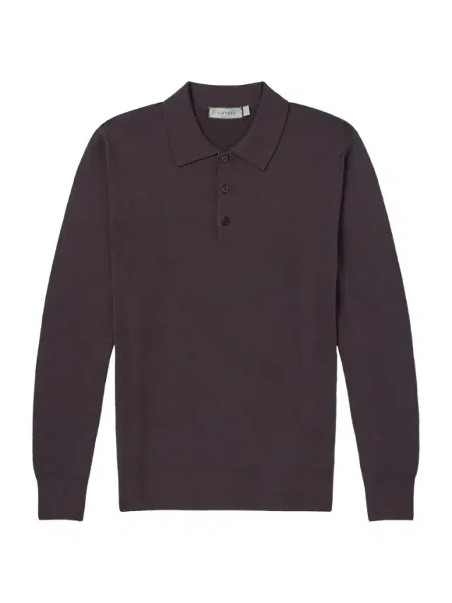 Canali Wool Polo Shirt - Men