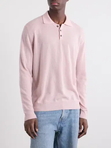 Slowear Cashmere-Blend Polo Sweater - Men | Thumbnail 3