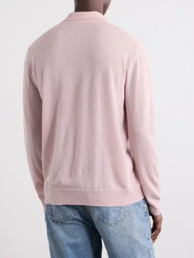Slowear Cashmere-Blend Polo Sweater - Men | Thumbnail 4