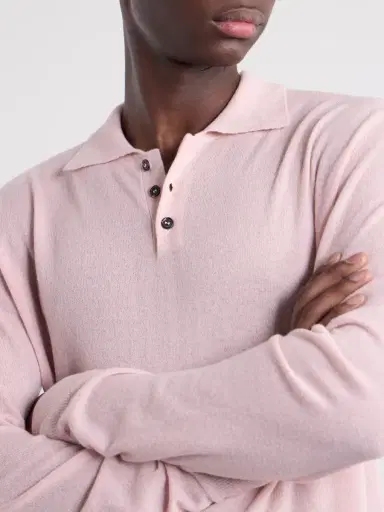 Slowear Cashmere-Blend Polo Sweater - Men | Thumbnail 5