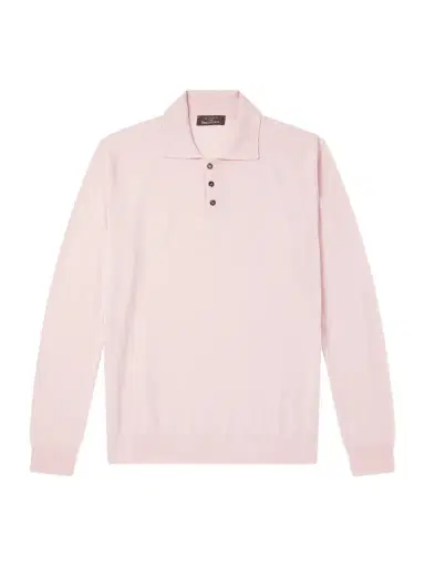 Slowear Cashmere-Blend Polo Sweater - Men | Thumbnail 1