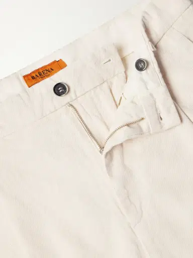 Barena Straight-Leg Pleated Cotton-Drill Trousers - Men | Thumbnail 5