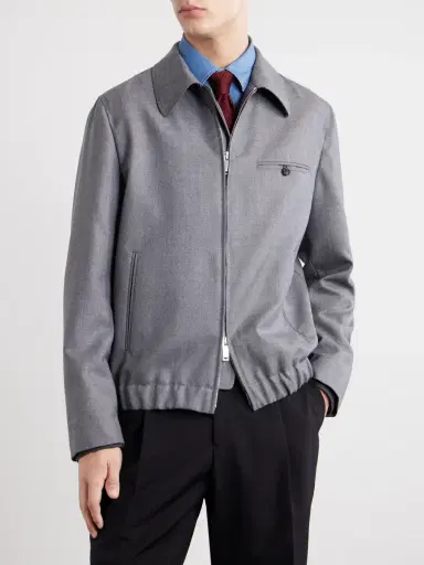 Slowear Montedoro Il Primo Wool-Canvas Bomber Jacket - Men | Thumbnail 3