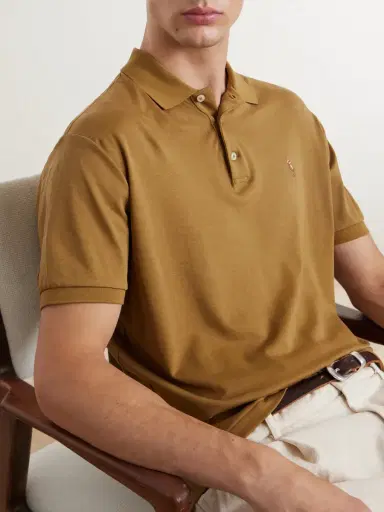 Polo Ralph Lauren Logo-Embroidered Cotton-Jersey Polo Shirt - Men | Thumbnail 5