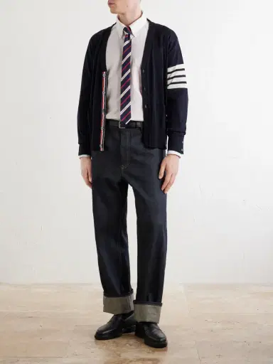 Thom Browne Striped Cotton Shirt - Men | Thumbnail 2 Thom Browne Striped Cotton Shirt - Men | Thumbnail 2