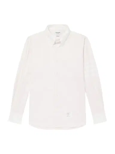 Thom Browne Striped Cotton Shirt - Men | Thumbnail 1 Thom Browne Striped Cotton Shirt - Men | Thumbnail 1