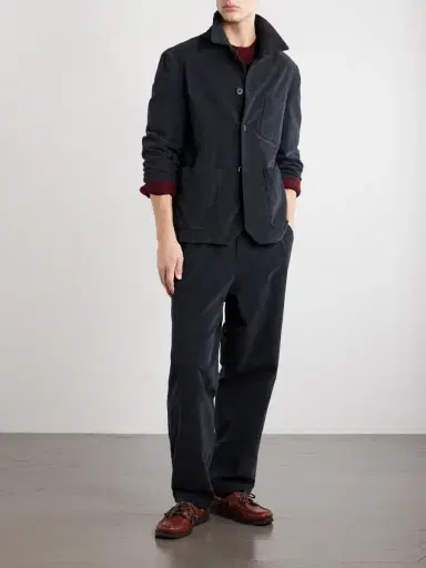 Barena Stretch-Cotton Moleskin Overshirt - Men | Thumbnail 2