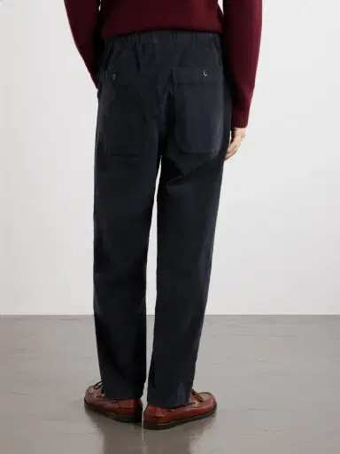 Barena Straight-Leg Garment-Dyed Stretch Cotton-Moleskin Trousers - Men | Thumbnail 4