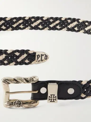 Enfants Riches Déprimés 3cm Logo-Engraved Braided Leather Belt - Men | Thumbnail 3 Enfants Riches Déprimés 3cm Logo-Engraved Braided Leather Belt - Men | Thumbnail 3