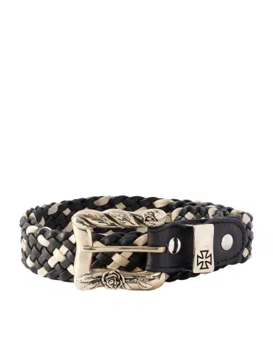 Enfants Riches Déprimés 3cm Logo-Engraved Braided Leather Belt - Men | Thumbnail 1 Enfants Riches Déprimés 3cm Logo-Engraved Braided Leather Belt - Men | Thumbnail 1