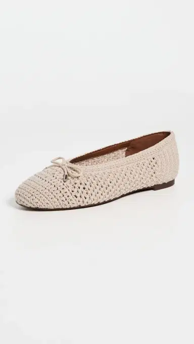 Madewell Hester Crochet Ballet Flats Vintage Ivory 6 | Thumbnail 2 Madewell Hester Crochet Ballet Flats Vintage Ivory 6 | Thumbnail 2