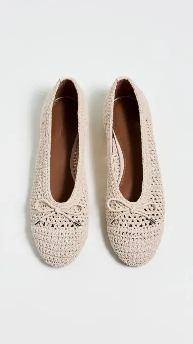 Madewell Hester Crochet Ballet Flats Vintage Ivory 6 | Thumbnail 6 Madewell Hester Crochet Ballet Flats Vintage Ivory 6 | Thumbnail 6