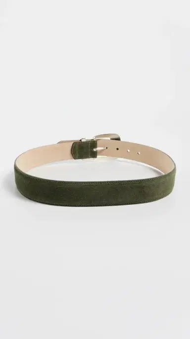 L'AGENCE Aya Western Engraved Belt Olive uede | Thumbnail 4 L'AGENCE Aya Western Engraved Belt Olive uede | Thumbnail 4