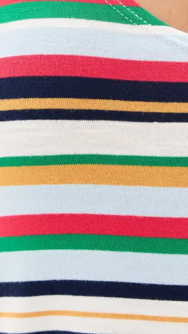 LE BOP Louise Cropped tripe Tank Multi tripe | Thumbnail 6