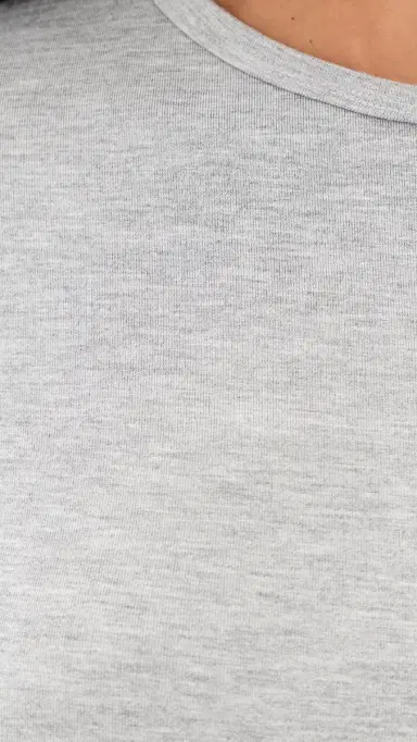 LE BOP Hannah Thong Bodysuit Heather Grey | Thumbnail 6
