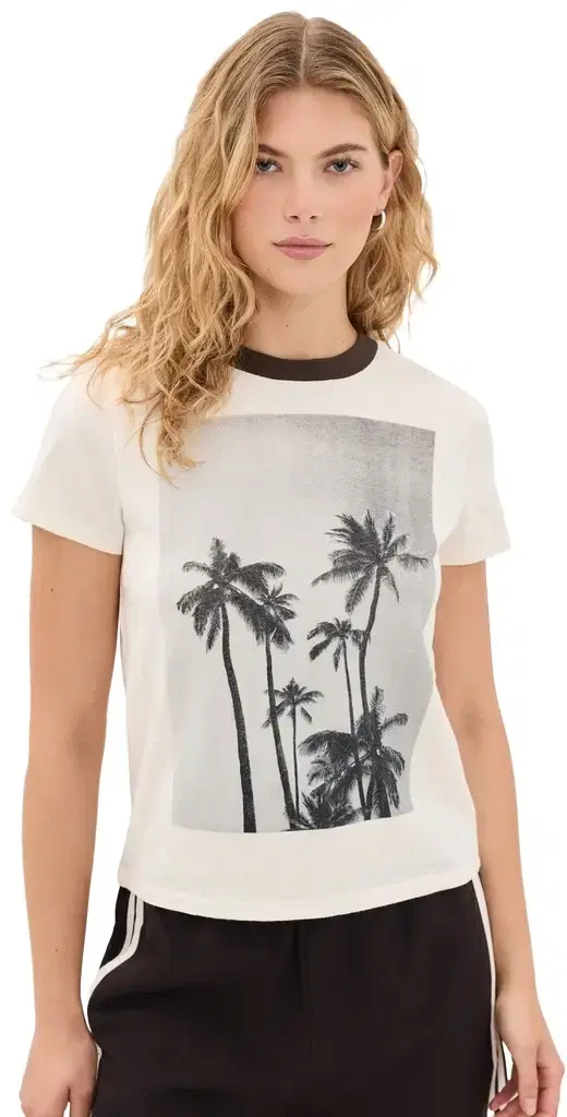 Madewell The Relaxed Tee in Vintage Jersey Palm Tree Graphic