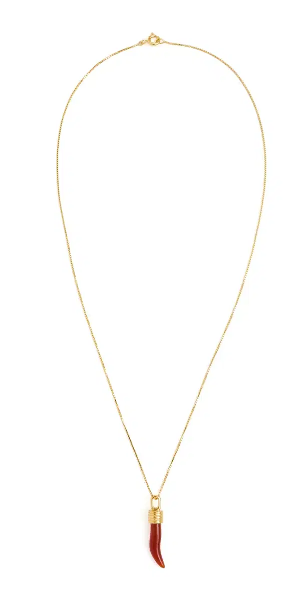 Dévé Cornicello Necklace Gold Vermeil One Size