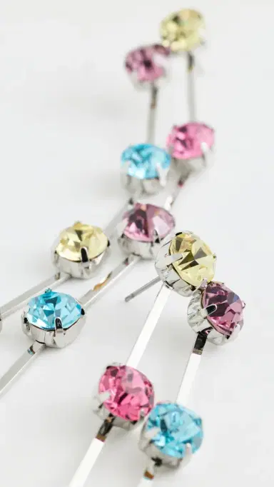 KENNETH JAY LANE Pastel Multi Color Drop Earrings | Thumbnail 4