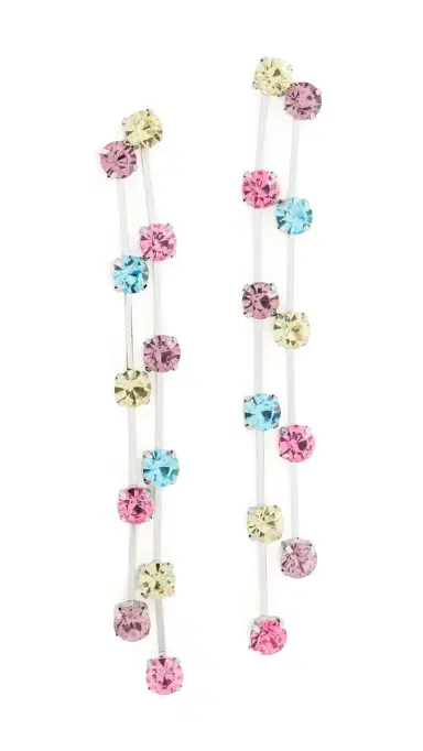 KENNETH JAY LANE Pastel Multi Color Drop Earrings | Thumbnail 5